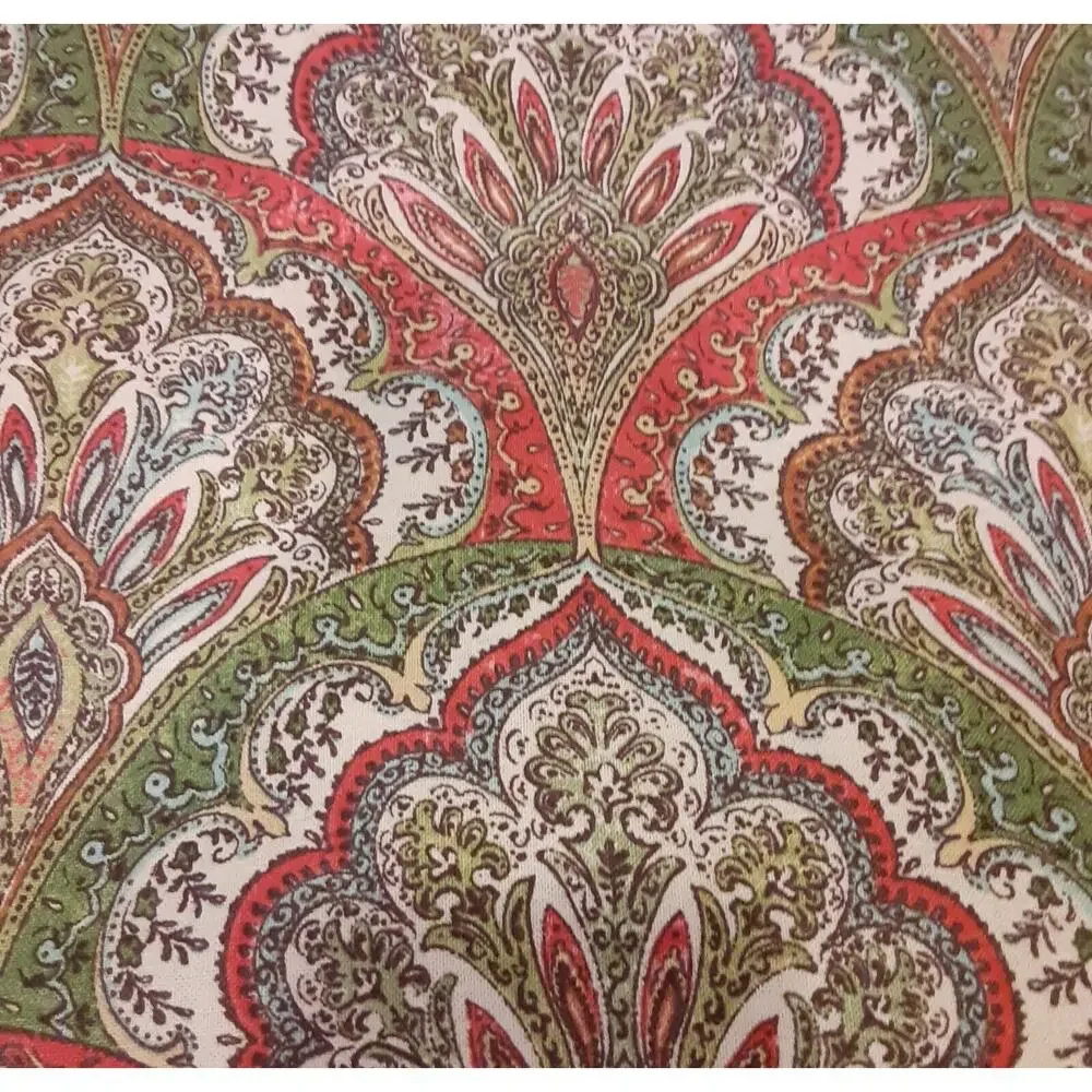 100%Cotton Earthy Floral Scroll Tablecloth 60x105 Quality